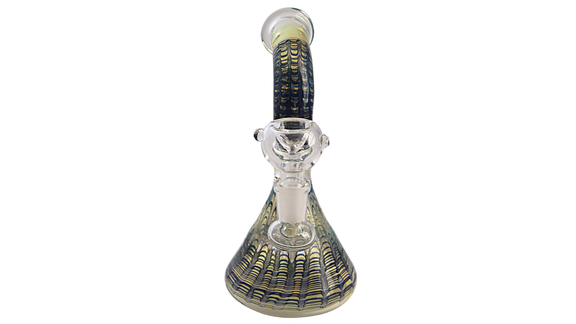 Glass Bong - 6.5" Wavy Design