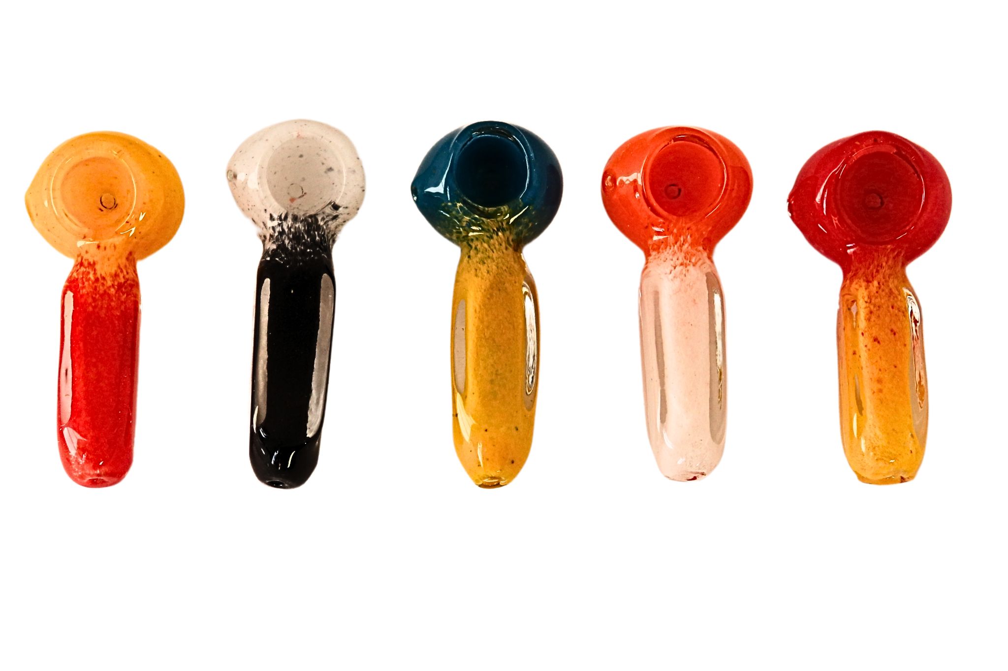 Glass Pipe 4" with Rectangle Holder (6)