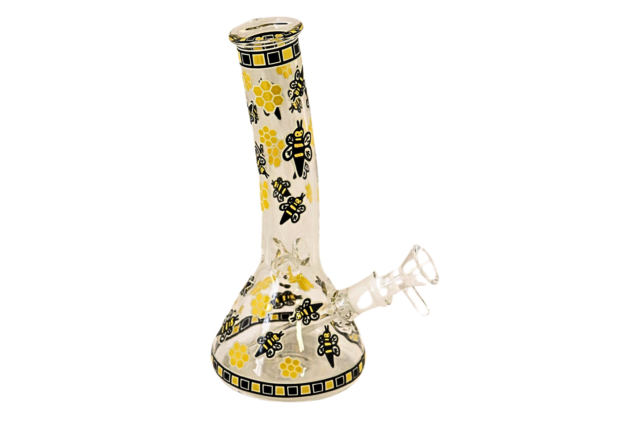 Glass Bong - GID Honeybee 8" 