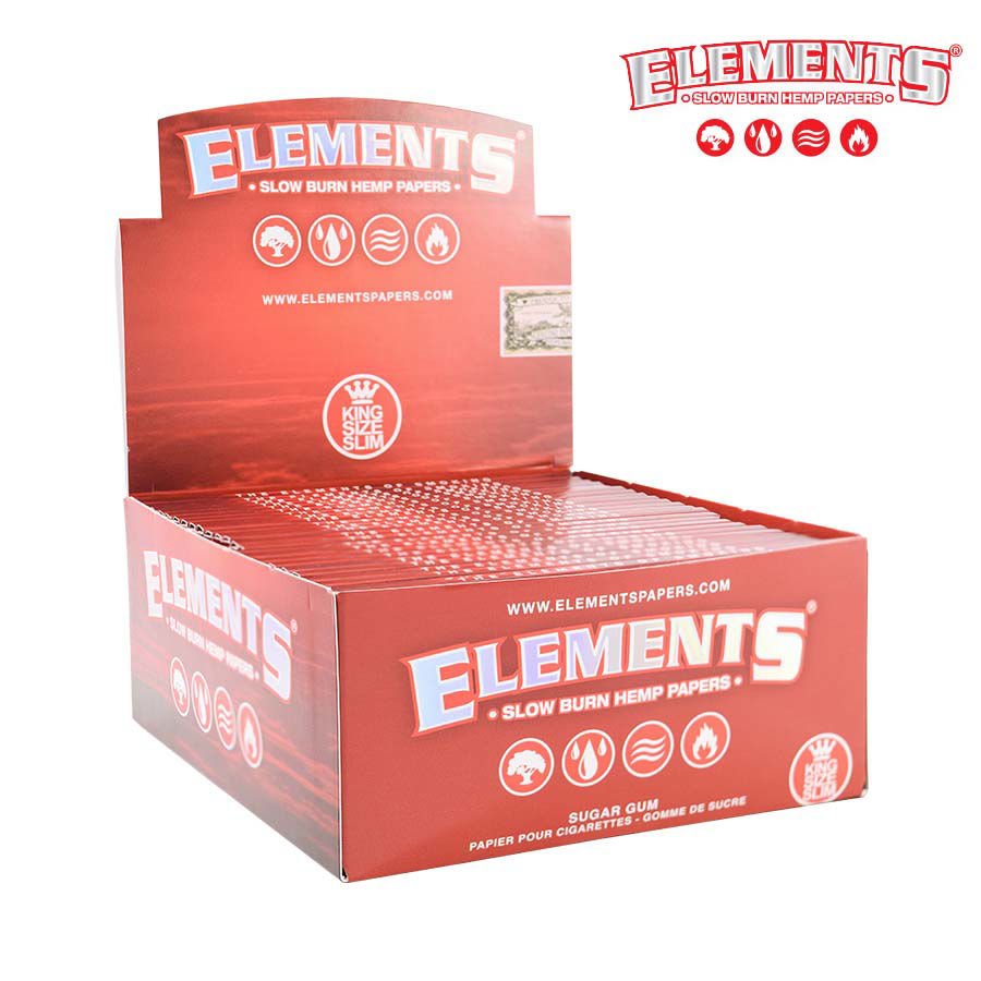 Elements 50's King Slim Paper-Red