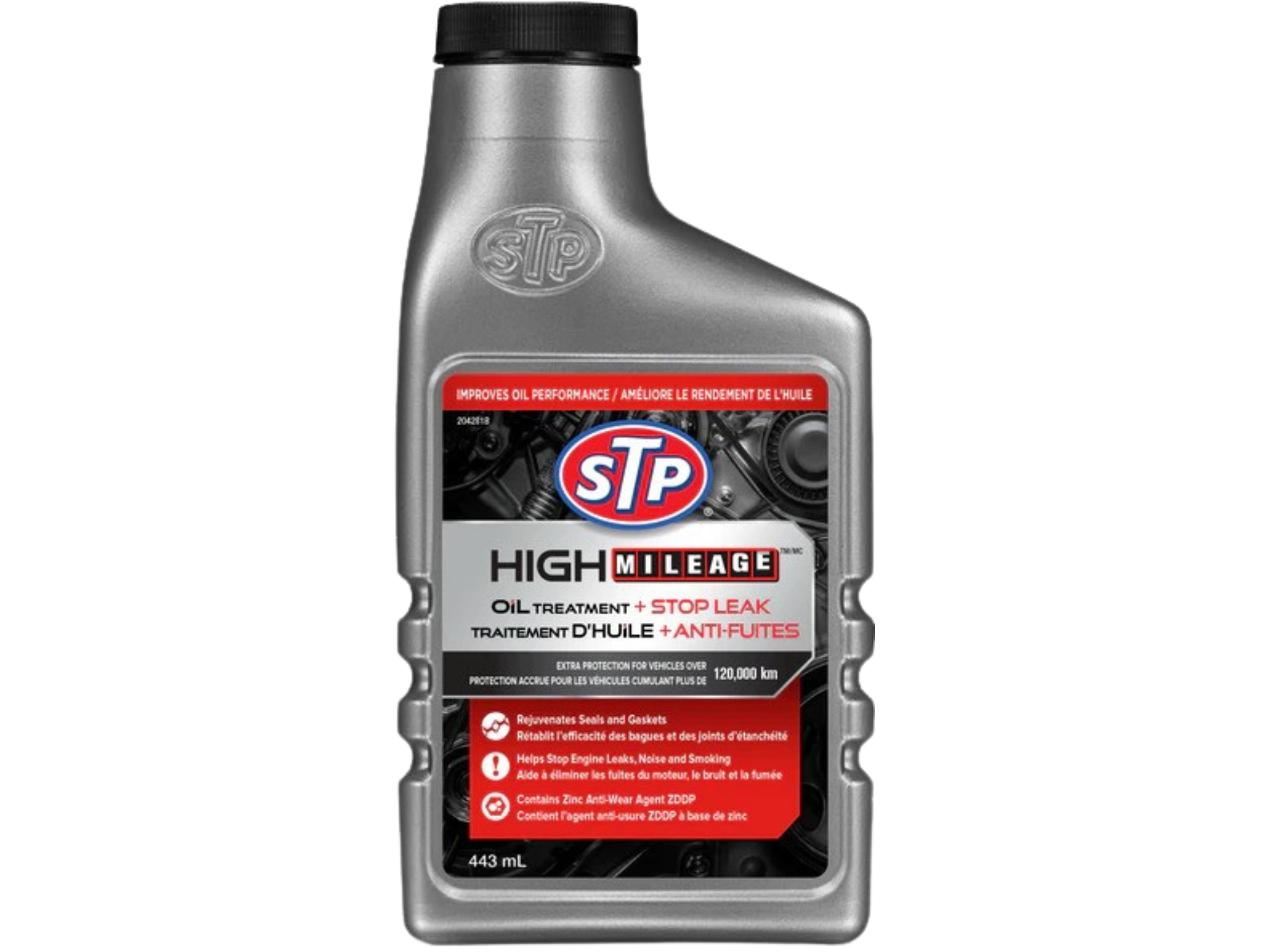 Stp High Mileage Oil Treatment + Stop Leak 443mL